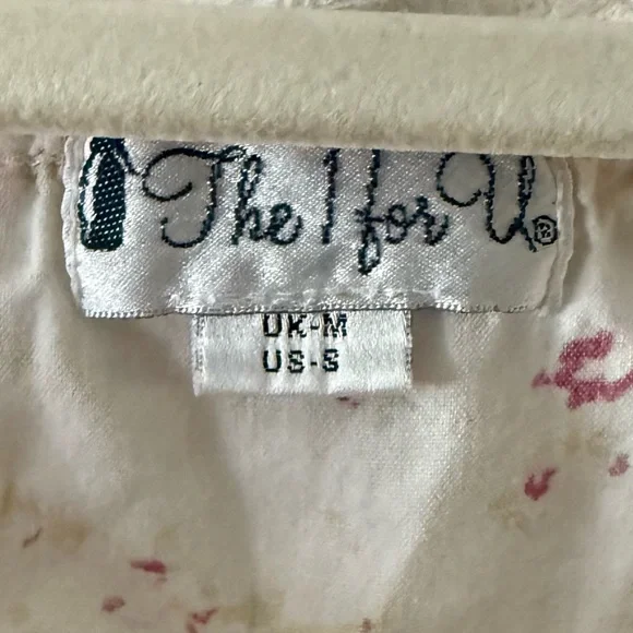 Cottagecore Floral Cotton Nightgown Dress by The 1 for U | Size US 6 / UK M - Picture 3 of 5